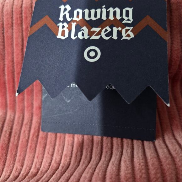 Rowing Blazers Target Corduroy Pants Pink Pleated Pleated High Waist Wale Cord 6 - Picture 12 of 15